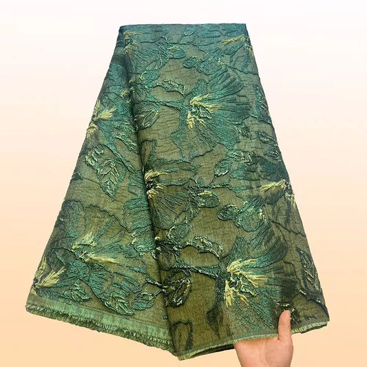 High Quality Jacquard Lace Fabric 5 Yards French Brocade Fabric