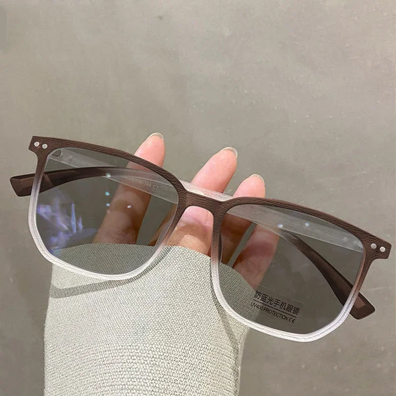 Modedesign photochrome Myopiebrillen für Herren Damen Luxus Anti-Blaulicht-Brillen Unisex Augenschutzbrillen