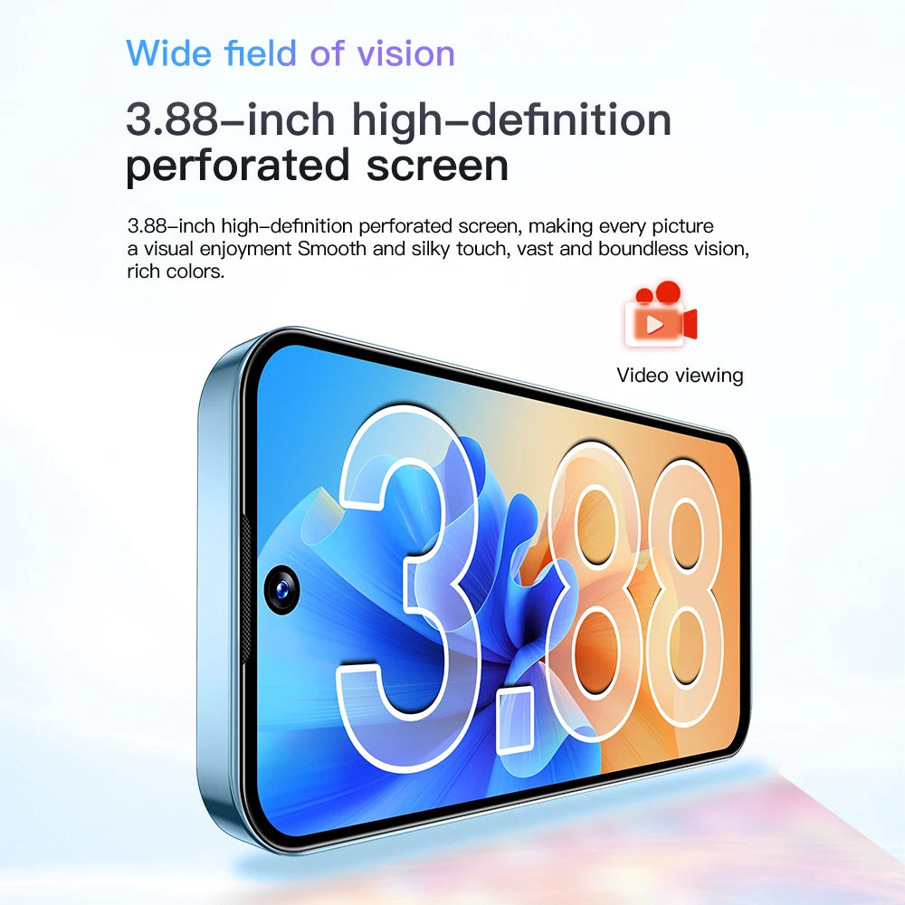SOYES XS19 Mini Smartphone 3.88 Zoll 2 GB RAM 16 GB ROM Android 10.0 mit Gesichtserkennung Dual SIM Standby 3G-Netzwerk Kleines Telefon