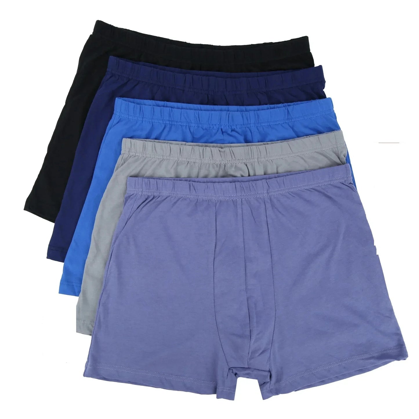 4 Stück 100% Baumwolle Herren Boxershorts Übergröße 8XL-10XL Locker sitzende Unterwäsche Große Größen Weich Atmungsaktiv Scheuerfrei Herren Unterhosen