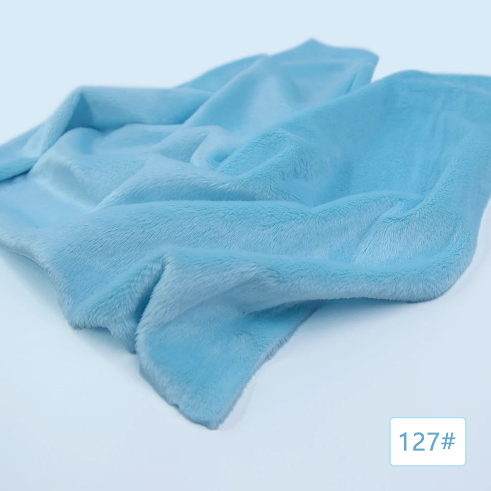 5mm plush fabric sales non elastic 45x50cm short hair plush fabric artificial fur polyester fiber DIY plush mink fabric