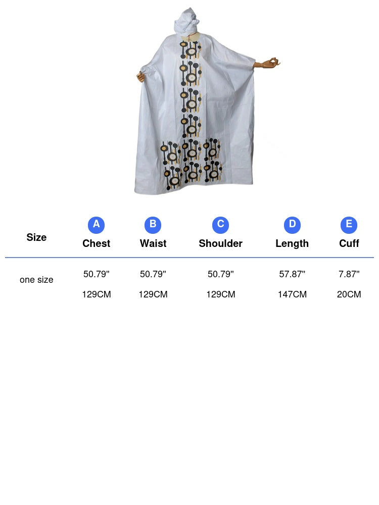 Robes africaines pour femmes, bazin riche, motif brodé, longueur ras du sol, avec écharpe, design pour couple