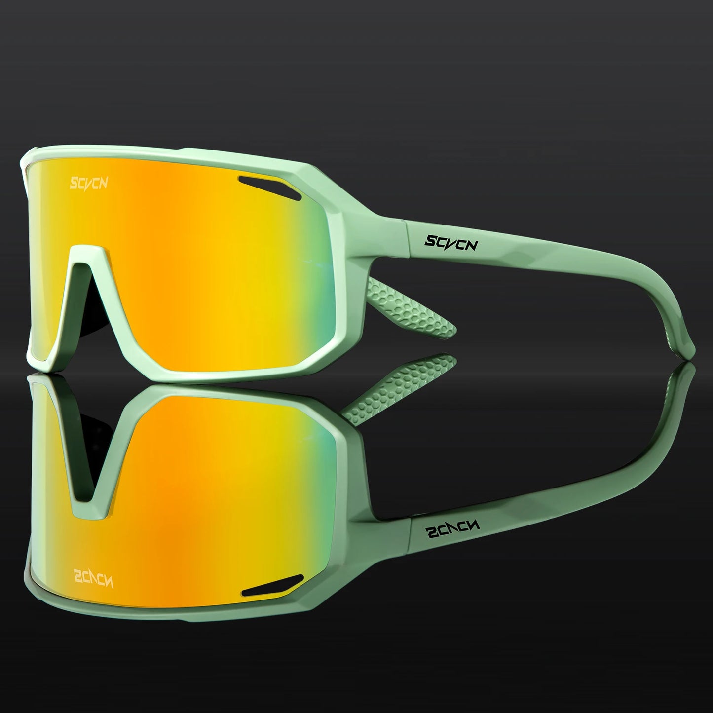 SCVCN Lunettes de soleil photochromiques d'extérieur, lunettes de cyclisme pour hommes, lunettes de vélo pour femmes, VTT, vélo de route, lunettes de cyclisme UV400
