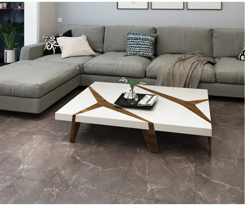 20 Stück PVC-Imitat Marmor-Bodenaufkleber Selbstklebende Wandaufkleber Wasserdichte Badezimmerdekorations-Abziehbilder 30*30cm