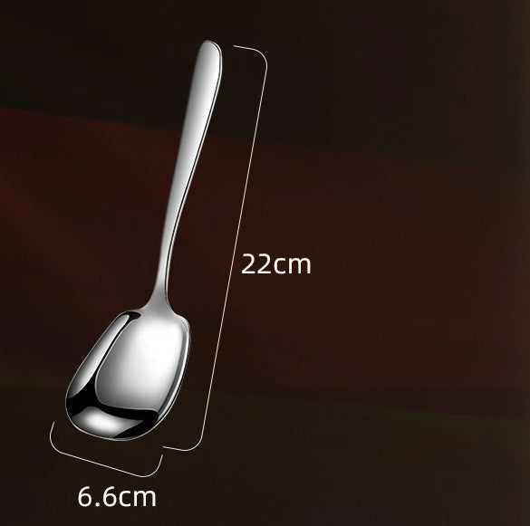 1PC Public Serving Spoon Stainless Steel Serving Spoon Large Spoon Commercial Hotel Restaurant Household Tableware