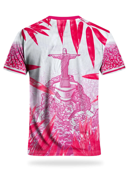 Rio de Janeiro, Brazil. Fan art football jerseys. 3D printed men's and women's T-shirts. Summer sports breathable streetwear