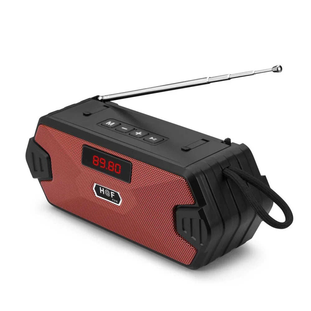 Portable Wireless Speaker Bluetooth-compatible Outdoor USB Speakers With FM Radio Receiver AUX TF MP3 Loudspeaker For Phone PC