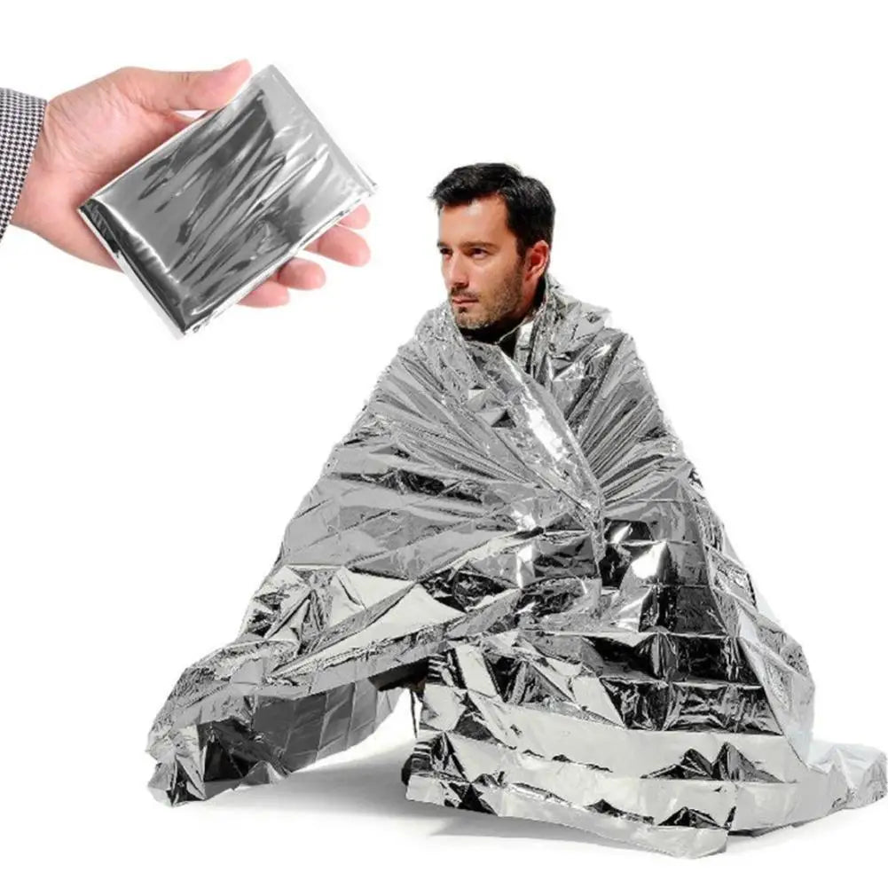 1-5PCS Emergency Thermal Blanket Waterproof Windproof Blankets for Outdoor Survive First Aid Blanket Foil Thermal Rescue Blanket