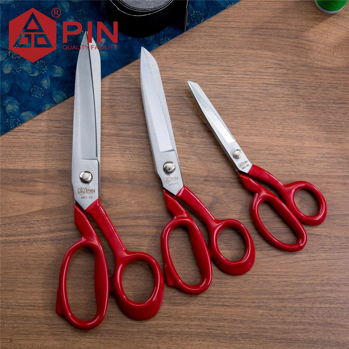 PIN Ultra Sharp Stoffschere 8" 10" 12", robuste Edelstahlschere für Nähen, Leder & allgemeine Schneidearbeiten