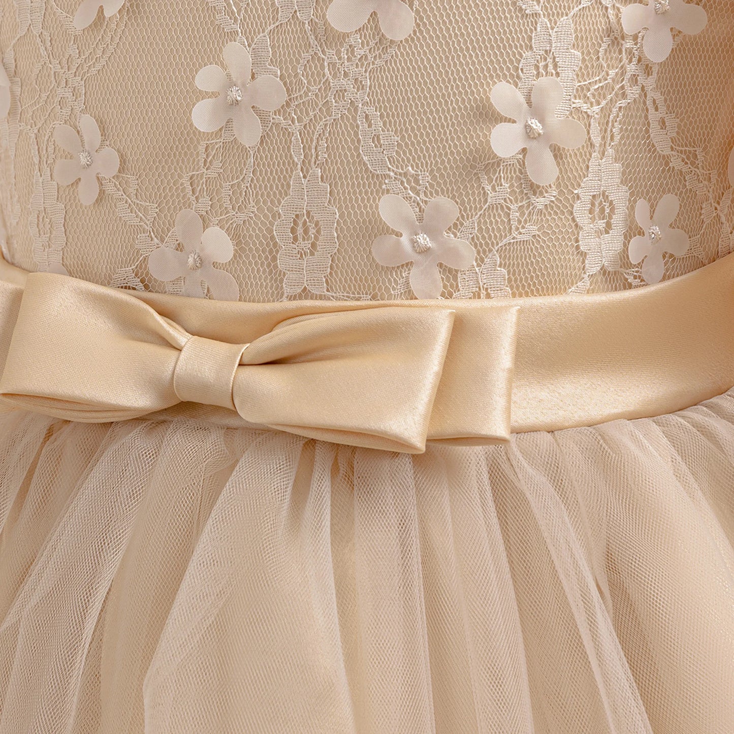 Robes de Soirée Broderie Fleur Fille Robe Décontractée Été Vacances Enfants Vêtements de Soirée Mode Variée Anniversaire Princesse Por