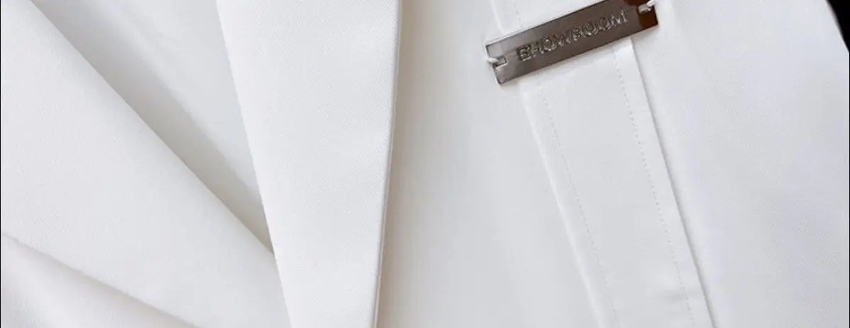 Hose Weste 2-teiliges lockeres Anzugset Büro Business Casual Schwarz Schön Geteilte Träger Herren Oberbekleidung Koreanische Kleidung Metallknopf