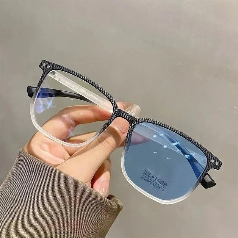 Modedesign photochrome Myopiebrillen für Herren Damen Luxus Anti-Blaulicht-Brillen Unisex Augenschutzbrillen