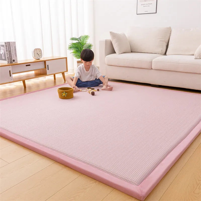 Bodenmatte 3 cm dick, weiche Sitzunterlage für Schlaf-Bodenmatratzen, Wohnzimmer-Kühlmatten zum Krabbeln, rutschfest, maßgefertigte Tatami-Matte
