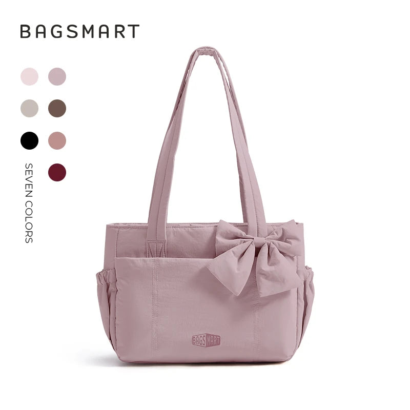 BAGSMART Vielseitige Reise-Tragetasche für Damen, Pendeltasche, mehrere Taschen, Umhängetasche, College-Schultasche, Schultertasche