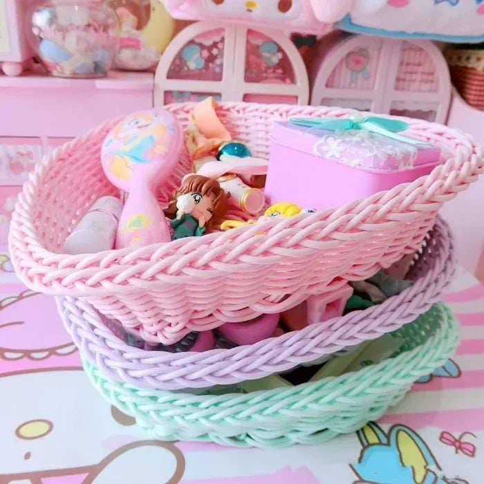 Plastic Storage Box Container Desk Organizers Stationery Cosmetics Toy Basket with Lid Drawer Jewelry Case Kitchen Home Supplies