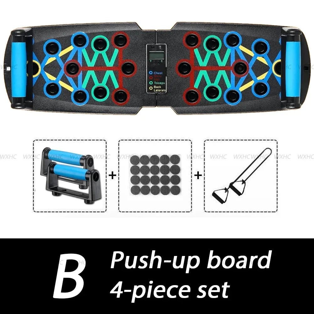 NW Smart Automatic Count Push Up Board Foldable Multi Push up Stand with Body Sensor Counter Core Strength Muscle Stable Home