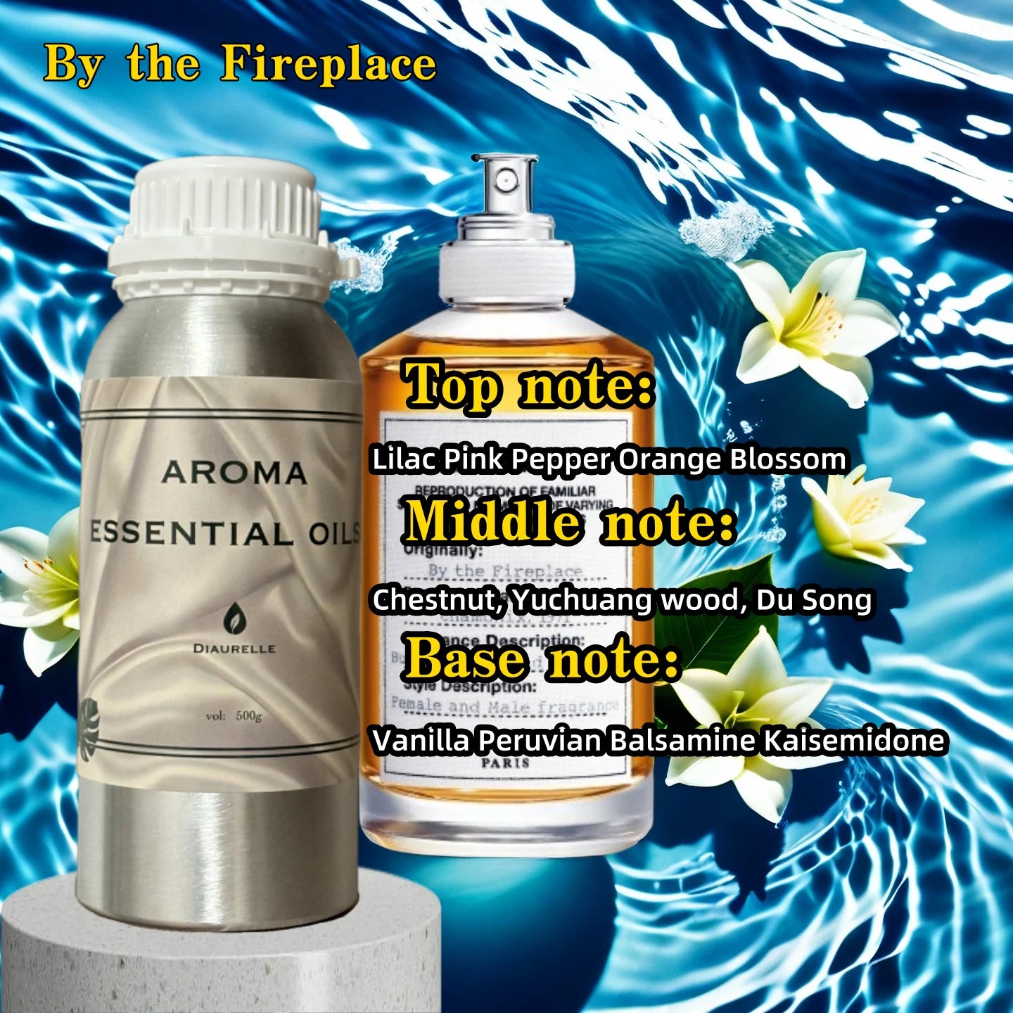 Huile Essentielle Parfumée Grande Marque Hôtel France 500ML Diffuseur de Parfum Machine Purificateur d'Air Huile Essentielle Végétale Pure pour Hôtel