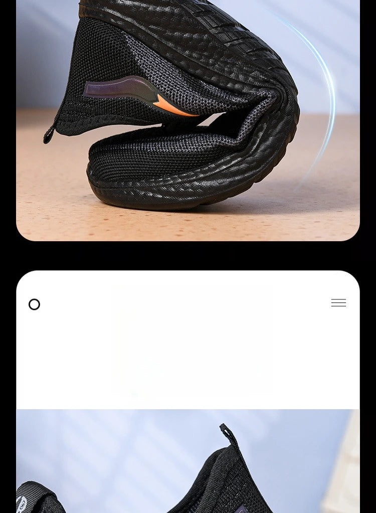 Chaussures de sport et de loisirs à semelle souple, anti-odeurs, respirantes et confortables pour hommes, idéales pour le travail, collection printemps et automne.
