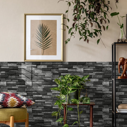 12/24/48PCS 3D PVC Kitchen, Bathroom, Home Decoration Marble Self Adhesive Waterproof Tile Stickers European Wall Stickers