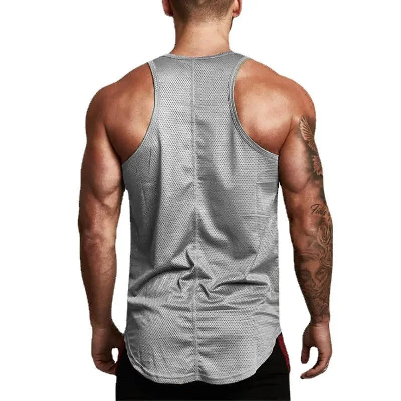 Débardeur de course pour hommes, été, sport, gilet de gym, séchage rapide, débardeur d'entraînement, maillot de corps, chemise sans manches de fitness musculation pour homme