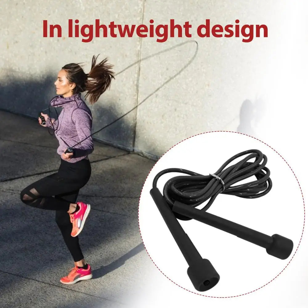 1 Corde à sauter rapide 2,8 m professionnelle pour enfants et adultes, en PVC, réglable, équipement de fitness, entraînement de boxe musculaire