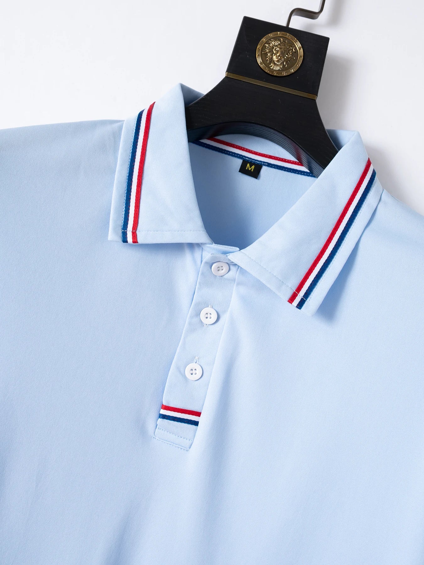 Men's Quick-Drying Solid Color Polo Shirt Summer Elastic Collared Short-Sleeved Sports T-Shirt for Active Wear