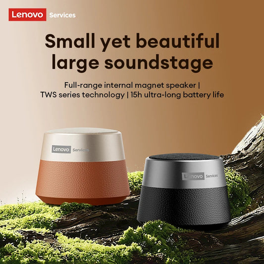 Lenovo HD103 Bluetooth 5.4 Lautsprecher Tragbarer Mini-Wireless-Lautsprecher Hochwertiger Stereo-Sound TWS Outdoor-Bass-Audio für Telefon-PC