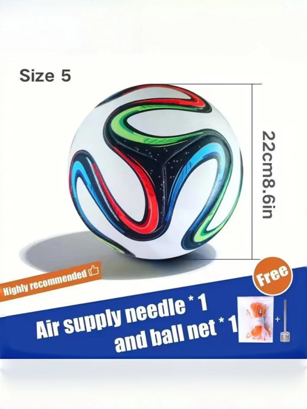 2026 Hochwertiger Fußball Offizielle Größe 5 PU-Material Nahtlos Verschleißfest Spieltraining Fußball Futbol Voetbal Bola