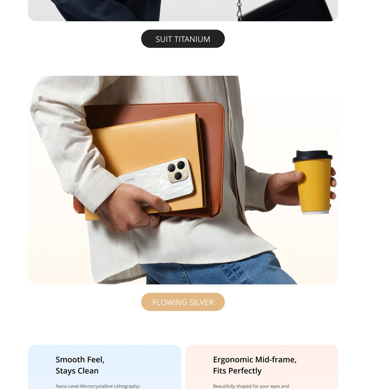 realme 15T 5G Smartphone NFC Dimensity 6400 Max Chipsatz Zwei 50MP Kameras 6.57" 120Hz AMOLED Display 7000mAh Akku 60W Ladung