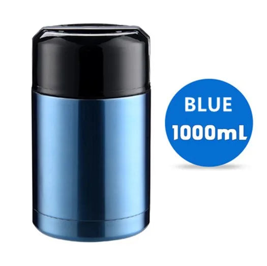 Boîte à déjeuner isotherme grande capacité 800ML/1000ML, Portable en acier inoxydable, Contenants alimentaires pour soupe, Bouteilles isothermes