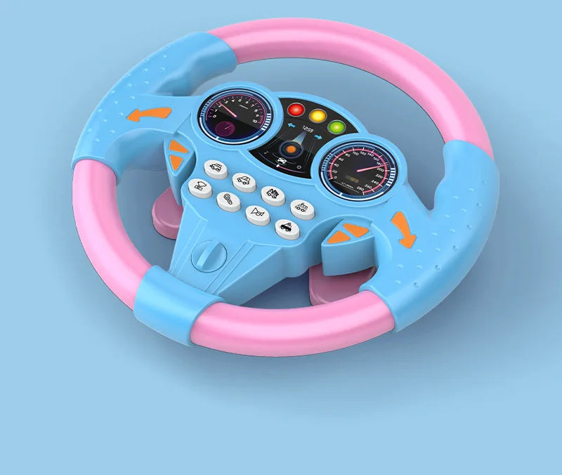 Kleinkind Glänzende Simulation Lenkrad Spielzeug Kinder Spielzeug Früherziehung Beifahrer Kinderwagen Lenkrad Sprachspielzeug
