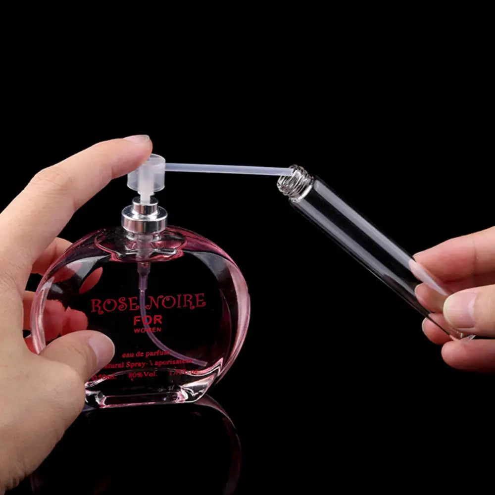 Flacon de parfum vide portable en verre de 5/10 ml pour voyage, cosmétiques, rangement, flacon de rechange.