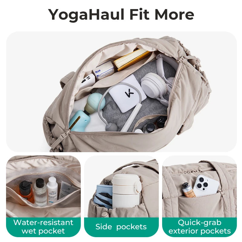 BAGSMART Reisetasche für Damen, Sporttasche, Yogatasche mit Nass- und Trockenfach, gesteppte Sporttasche für Wochenendausflüge, Schwimmen