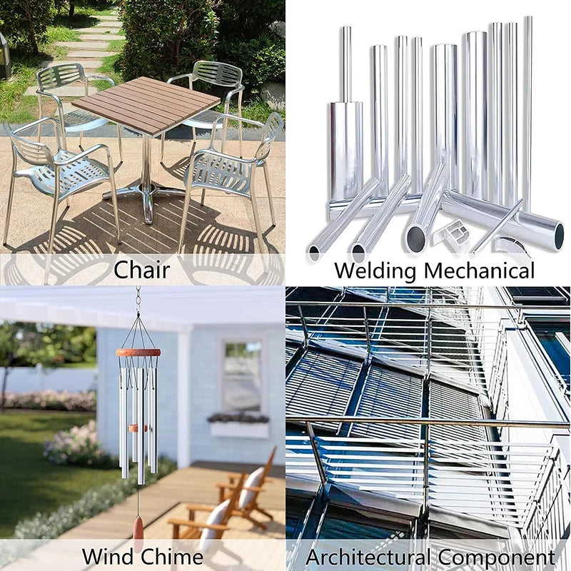 Aluminium Pipe 0.5~3mm Thickness 5-20mm OD Straight 200mm 500mm Long Round 6063 Seamless Aluminum Round Straight Tubing