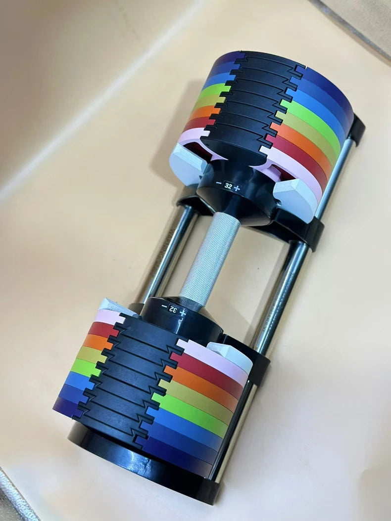 Ensemble d'haltères ronds ajustables, deuxième génération, augmentation de 2 kg, 24 kg, 36 kg, Fitness, Nouvelle mise à niveau