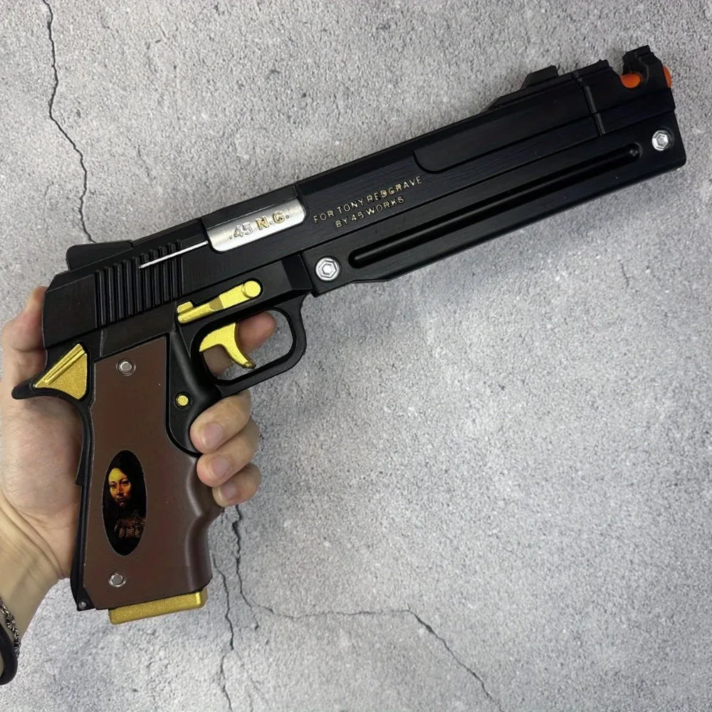 Pistolet Dante PU de 15 pouces Devil May Cry 4 Ebony Ivory Accessoire de Cosplay Anime DMC Pistolet Réel Katana Japonais Pistolet Jouet Cadeau Original