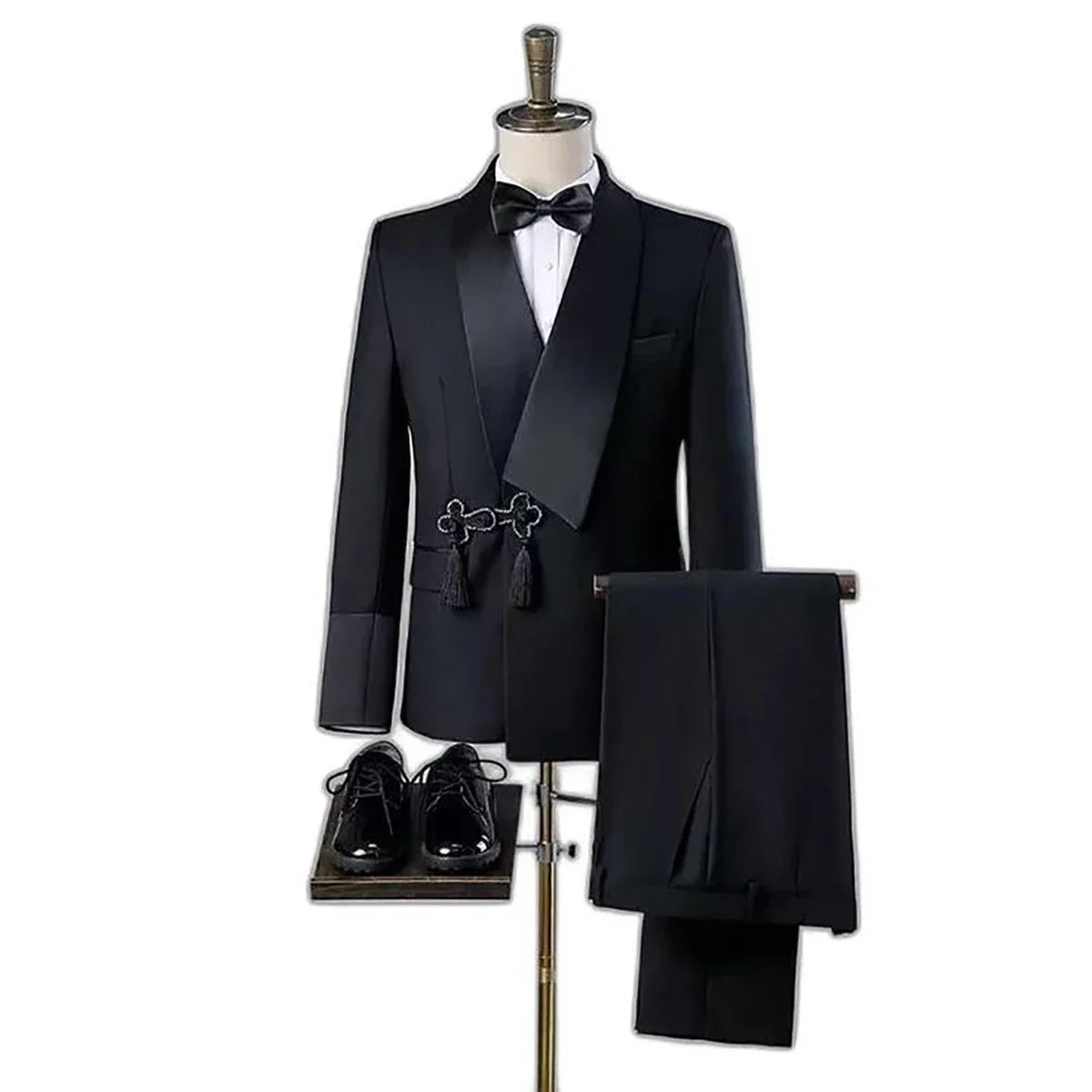 Men Suit Wedding Slim Fit Tassel Shawl Tuxedo