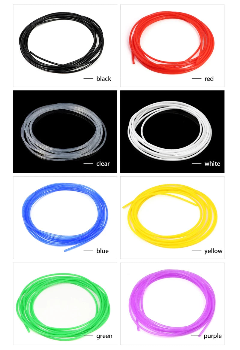 Tuyau en silicone coloré de 1m, ID 1 2 3 4 5 6 7 8 9 10 12 14 16 18 20 25mm, qualité alimentaire, flexible, pour boisson, conduite d'eau