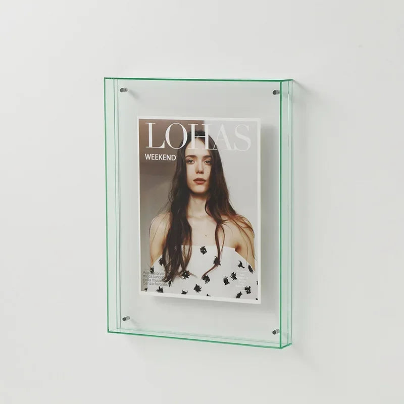 Transparenter Acryl-Fotorahmen DIY Poster Malerei Flur Schlafzimmer Wanddekoration Ins Style Tischbilderrahmen