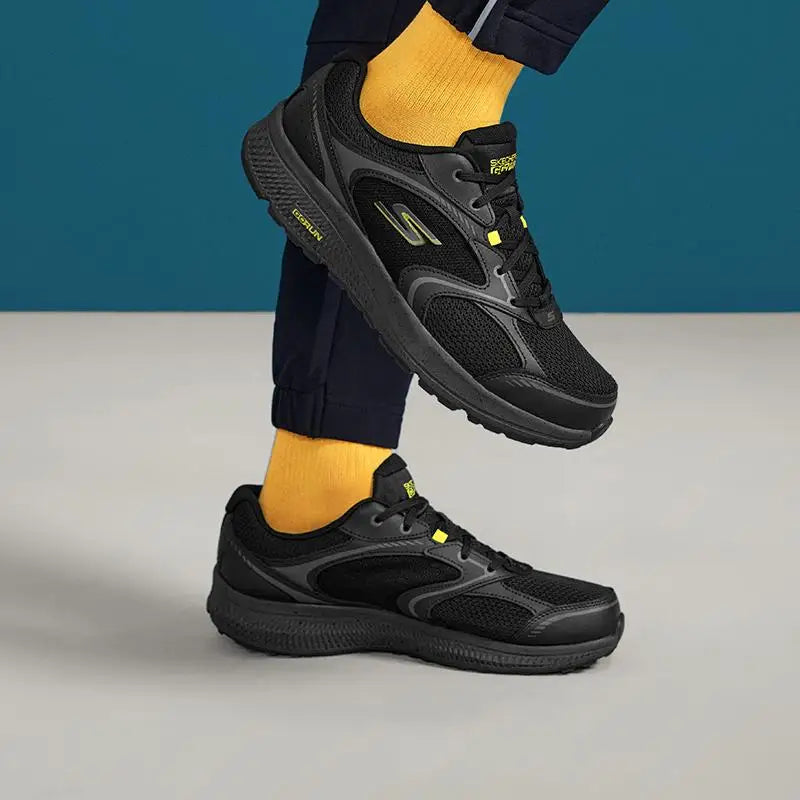 Skechers Chaussures Homme, Chaussures de sport Gorun en mesh respirant décontractées, Chaussures de marche, Chaussures de course légères avec amorti 220371-Bkyl