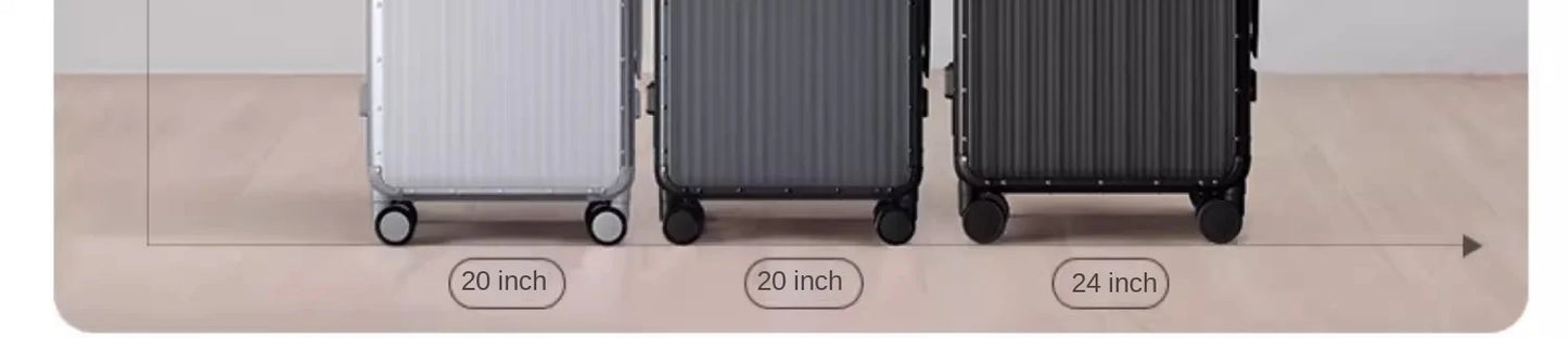 20/24 inch All aluminum-magnesium alloy Travel Suitcase Carry-On Luggage Trolley Case With Wheels Business Boarding Box