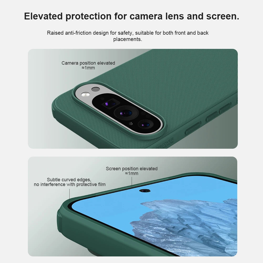 Nillkin für Google Pixel 10 Pro XL/10 Pro/10/9 Pro XL/9 Pro/9 5G Hülle weicher Rahmen Hüllen Kameraschutz 360 voll matt funda