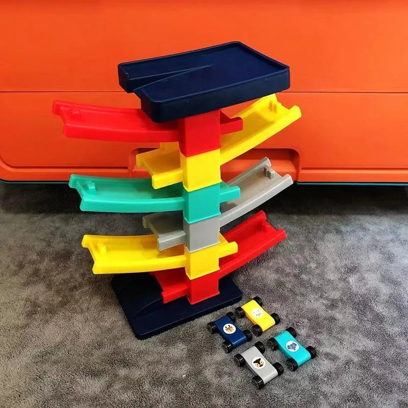 Race Track Car Ramp Toy Educational Game For Boys Children Racing Gliding Track Toys Puzzle Gliding Rail Car Park Toy
