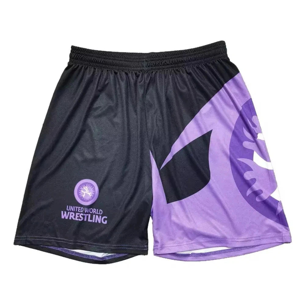 Sommer Trendy Fitness Atmungsaktives Sportoberteil und Shorts-Set für Herren und Damen – schnell trocknend, für Kampftraining und Laufen, Kurzarm