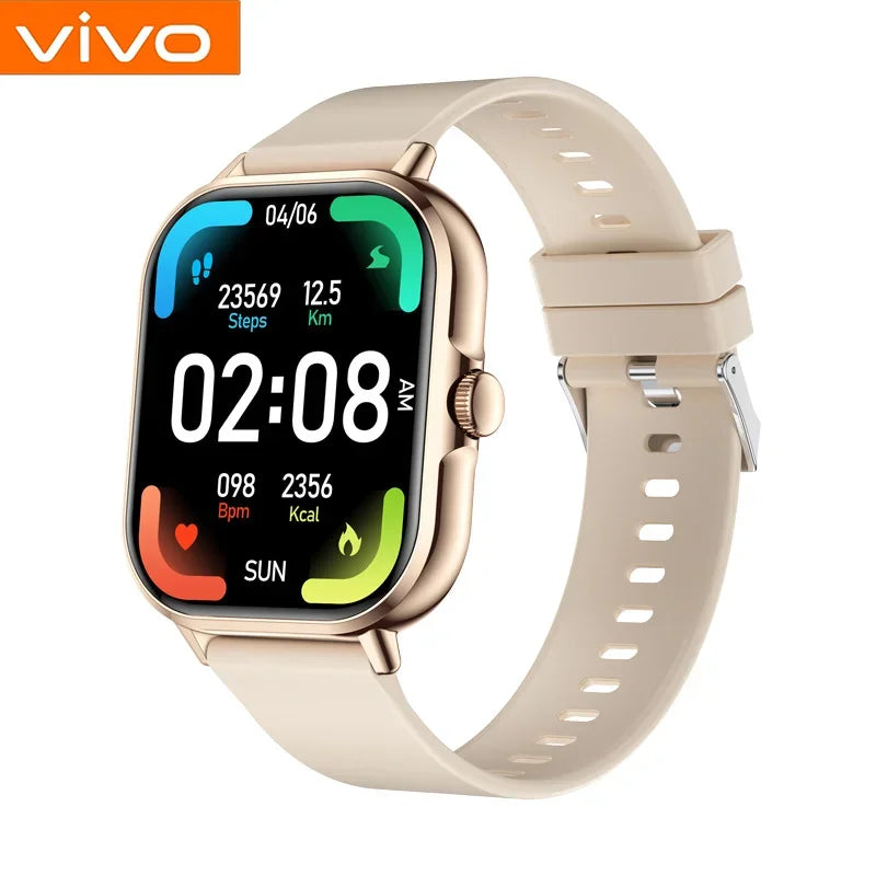 VIVO Smartwatch Android IOS Geschenk Bluetooth Anruf Smartwatch 2025 Touch-Zifferblatt Musik Fitness Tracker Sportuhren + Kopfhörer NEU