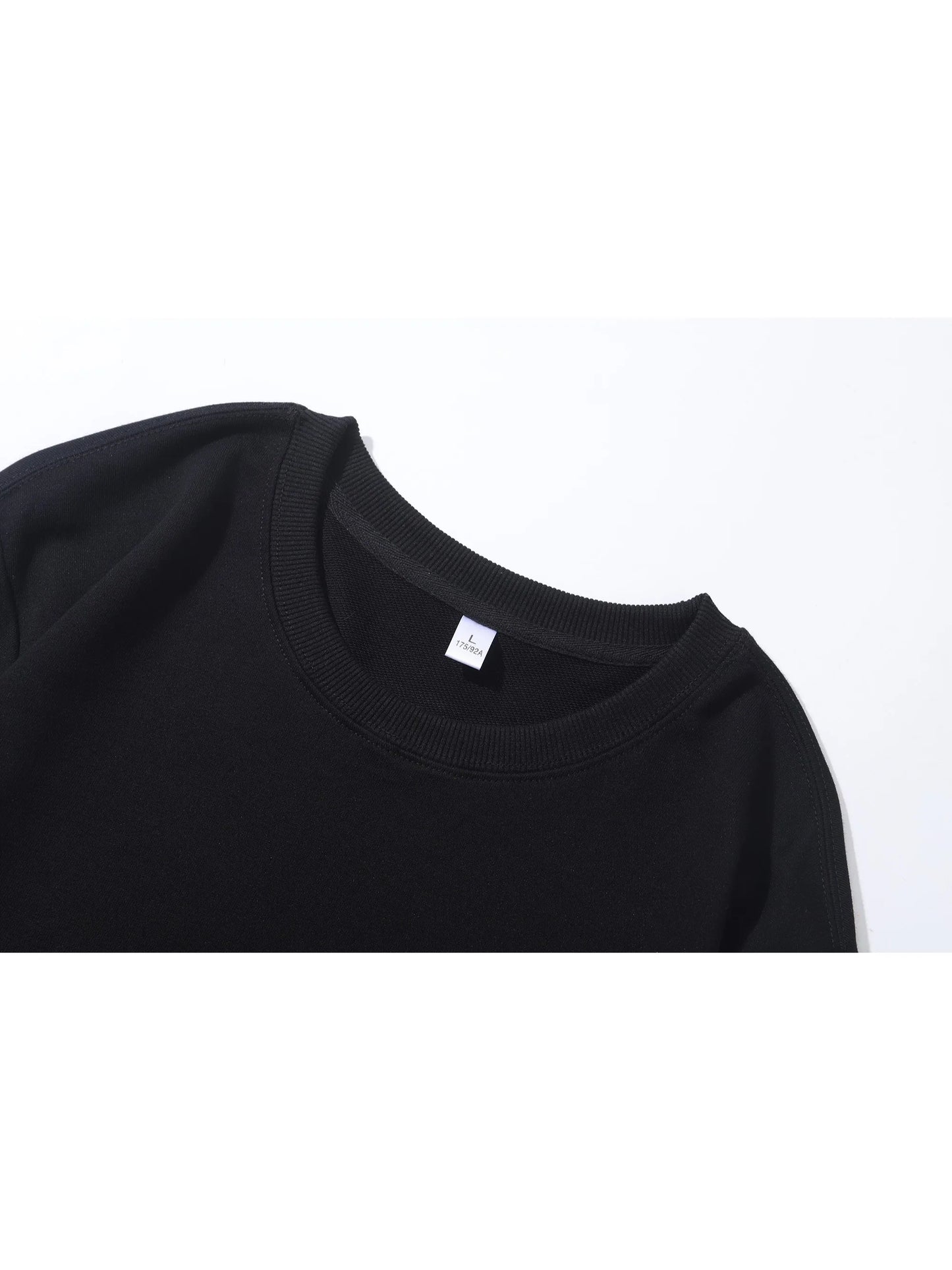 Herren Sweatshirt 2025 Frühling Herbst Rundhals Langarm Hoodies Einfarbiger Pullover Lässige Sport Fitness Freizeit Herrenbekleidung Oberteil