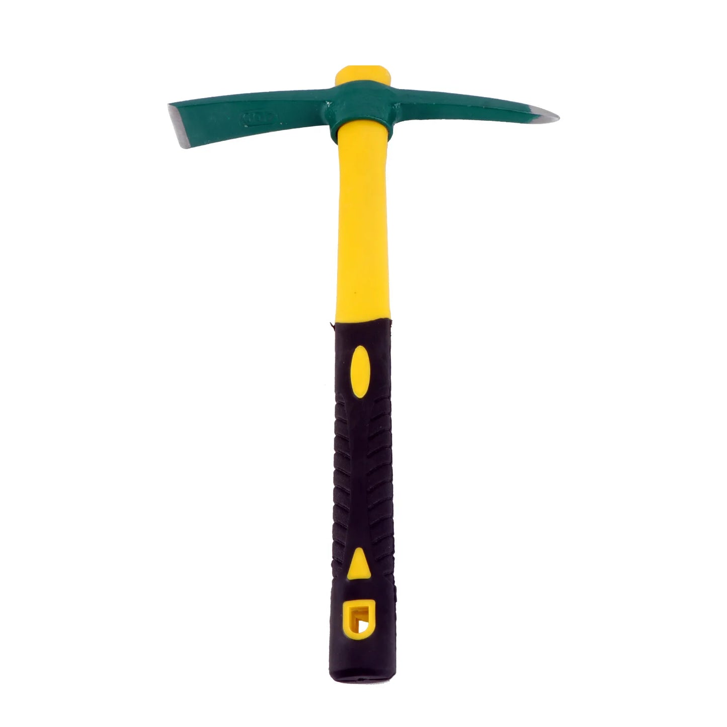 Yellow Fiberglass Garden Pickaxe Hoe with Durable Lightweight Plastic Handle Portable Household Yard Planting Tool