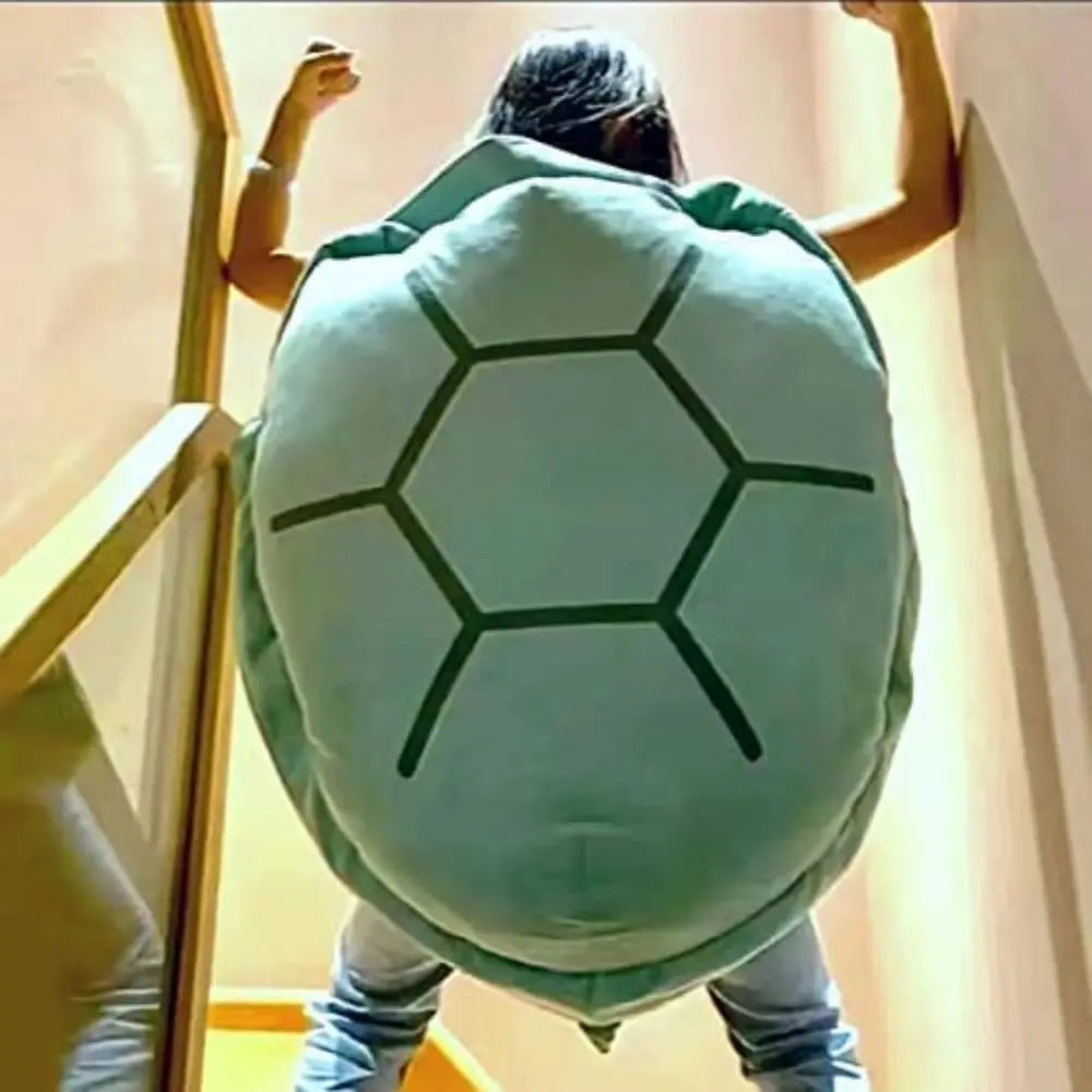 Oreillers coquille de tortue portables très grands animaux en peluche lestés Costume en peluche Jouet drôle, cadeau pour enfants et adultes