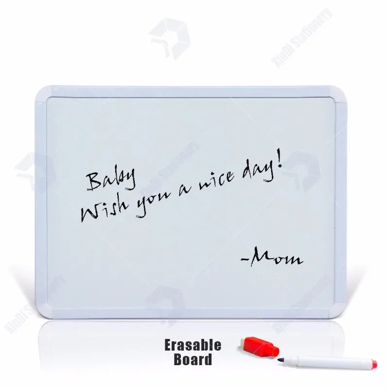 4 Stile magnetische Whiteboard 1pc PVC Rahmen Nachricht Whiteboard für Kühlschrank Rundecke Dekoration Nachricht Zeichentafel für Notizen