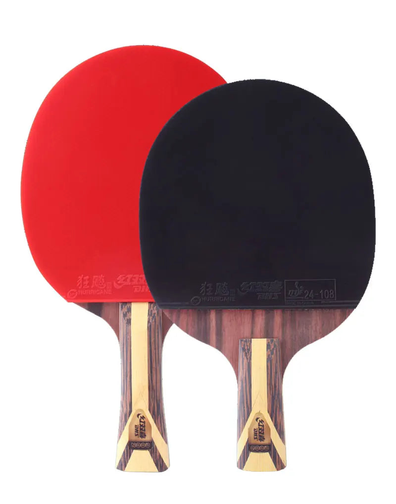 Raquette de tennis de table professionnelle DHS 9 étoiles, 5 plis bois 2 ALC, raquette de ping-pong offensive avec revêtement collant Hurricane